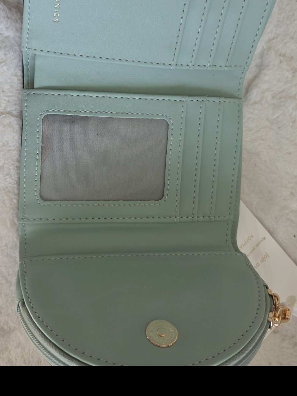 Poppy & Peonies, Margaux Wallet, Mint Green, NWT - Picture 3 of 3